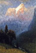 Albert Bierstadt Storm_Among_the_Alps painting